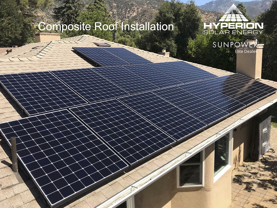 Composite Roof Solar Installation